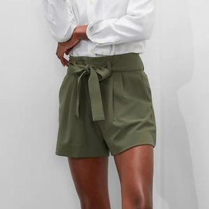 Banana Republic High-Waisted Paperbag Tie-Waist Shorts- Size 2